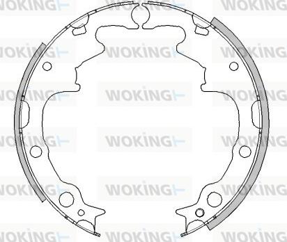 Woking Z4511.01 - Гальмівні колодки autozip.com.ua