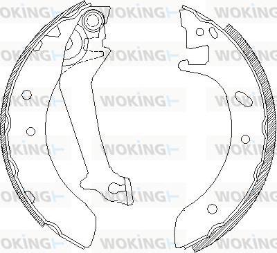 Woking Z4512.00 - Гальмівні колодки autozip.com.ua