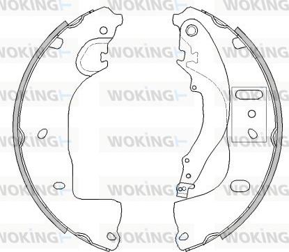 Woking Z4539.00 - Гальмівні колодки autozip.com.ua