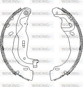 Woking Z4537.00 - Гальмівні колодки autozip.com.ua