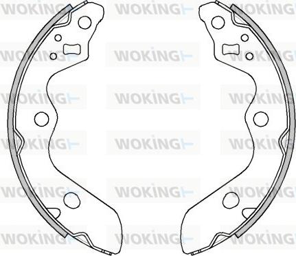Woking Z4526.00 - Гальмівні колодки autozip.com.ua