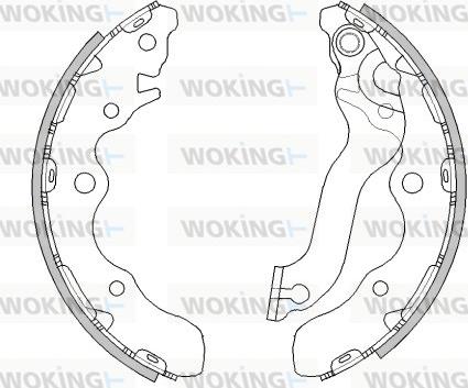 Woking Z4521.00 - Гальмівні колодки autozip.com.ua