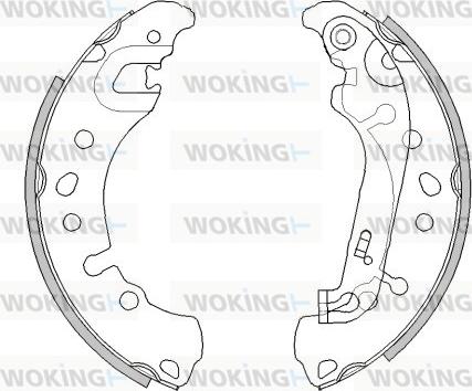 Woking Z4527.00 - Гальмівні колодки autozip.com.ua