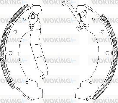 Woking Z4692.01 - Гальмівні колодки autozip.com.ua