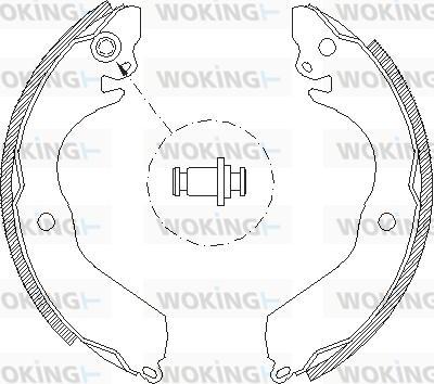 Woking Z4647.00 - Гальмівні колодки autozip.com.ua