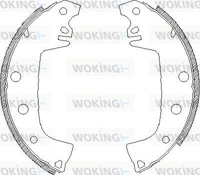 Woking Z4655.00 - Гальмівні колодки autozip.com.ua