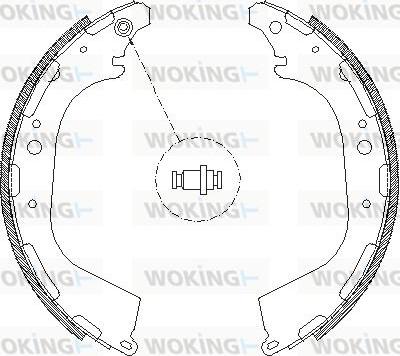 Woking Z4650.00 - Гальмівні колодки autozip.com.ua