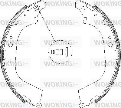 Woking Z4650.01 - Гальмівні колодки autozip.com.ua