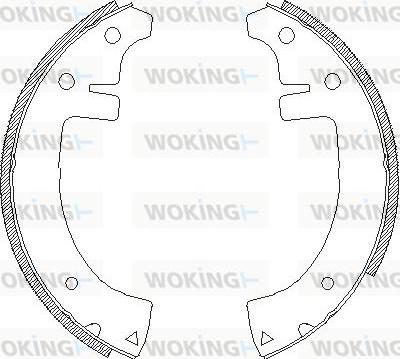 Woking Z4653.00 - Гальмівні колодки autozip.com.ua