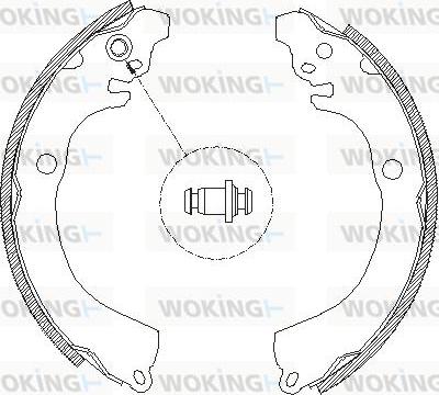 Woking Z4664.00 - Гальмівні колодки autozip.com.ua