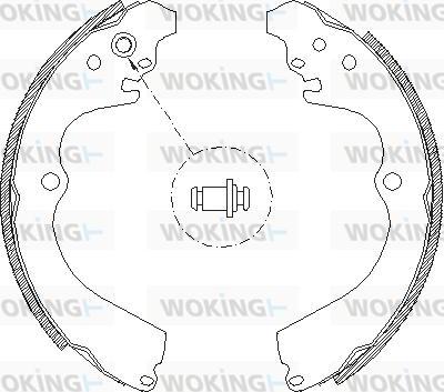 Woking Z4663.00 - Гальмівні колодки autozip.com.ua