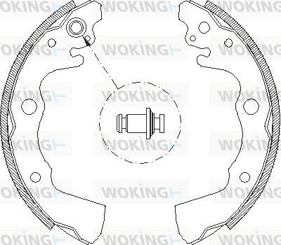 Woking Z4662.00 - Гальмівні колодки autozip.com.ua