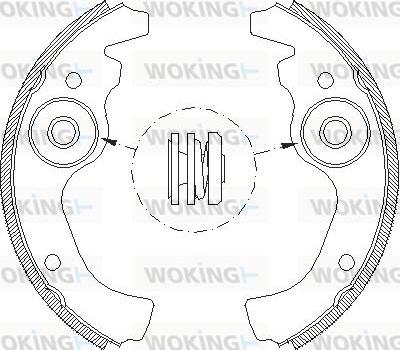 Woking Z4611.00 - Гальмівні колодки autozip.com.ua