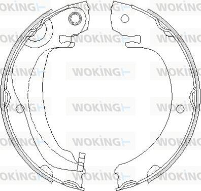 Woking Z4680.00 - Колодки тормозные бараб. задн. пр-во Remsa Toyota Corolla verso 1.6 04-09.Toyota Corolla verso 1.8 04-09 Z4680.00 WOKING autozip.com.ua