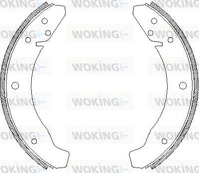 Woking Z4683.00 - Гальмівні колодки autozip.com.ua