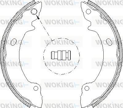 Woking Z4632.00 - Гальмівні колодки autozip.com.ua