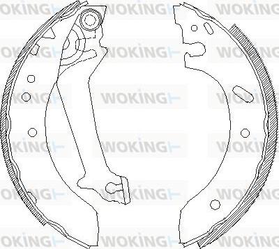 Woking Z4670.01 - Гальмівні колодки autozip.com.ua