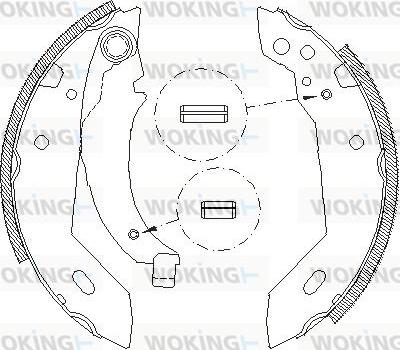 Woking Z4095.00 - Гальмівні колодки autozip.com.ua