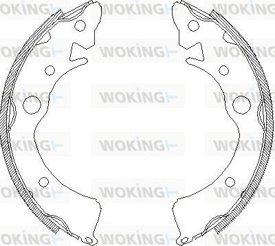 Woking Z4096.00 - Гальмівні колодки autozip.com.ua