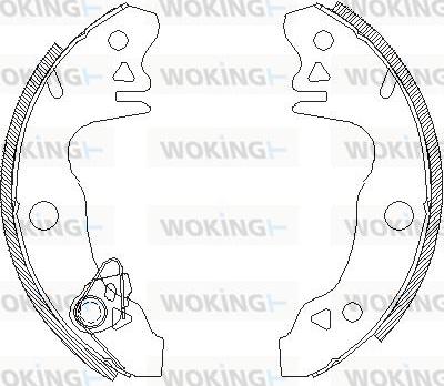 Woking Z4044.00 - Гальмівні колодки autozip.com.ua