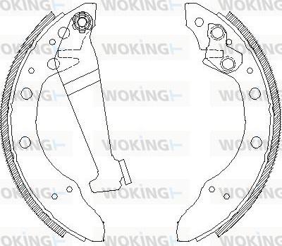 Woking Z4046.00 - Гальмівні колодки autozip.com.ua