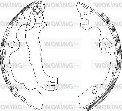 Woking Z4040.00 - Гальмівні колодки autozip.com.ua