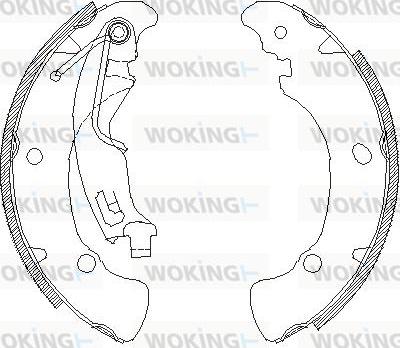 Woking Z4041.01 - Гальмівні колодки autozip.com.ua