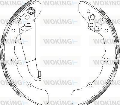 Woking Z4048.00 - Гальмівні колодки autozip.com.ua