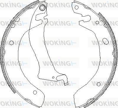 Woking Z4047.00 - Гальмівні колодки autozip.com.ua