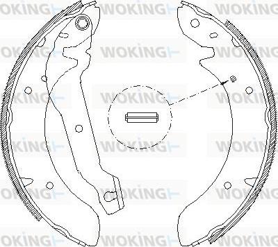 Woking Z4054.00 - Гальмівні колодки autozip.com.ua