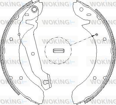 Woking Z4055.00 - Гальмівні колодки autozip.com.ua