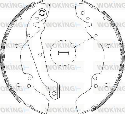 Woking Z4056.00 - Гальмівні колодки autozip.com.ua