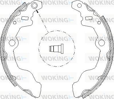 Woking Z4050.00 - Гальмівні колодки autozip.com.ua