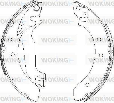 Woking Z4057.00 - Гальмівні колодки autozip.com.ua