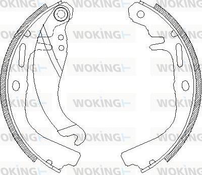 Woking Z4065.00 - Гальмівні колодки autozip.com.ua