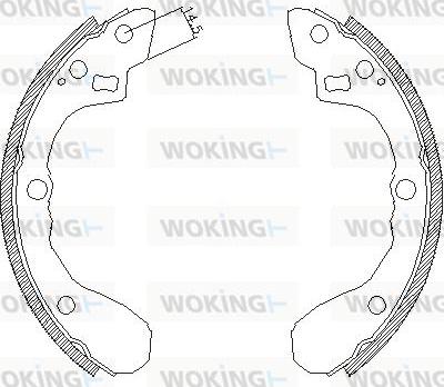 Woking Z4060.01 - Гальмівні колодки autozip.com.ua