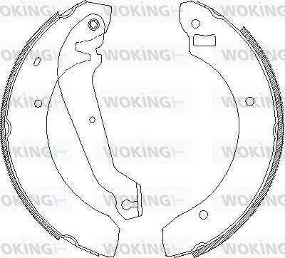 Woking Z4063.00 - Гальмівні колодки autozip.com.ua