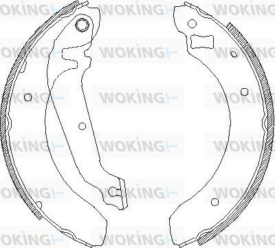 Woking Z4062.00 - Гальмівні колодки autozip.com.ua