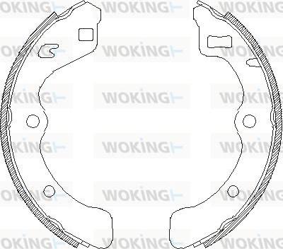 Woking Z4067.00 - Гальмівні колодки autozip.com.ua