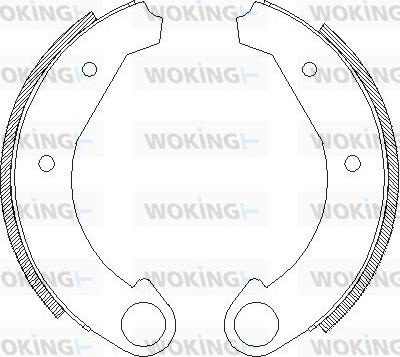 Woking Z4005.00 - Гальмівні колодки autozip.com.ua