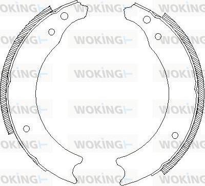 Woking Z4002.00 - Гальмівні колодки autozip.com.ua