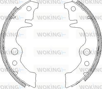 Woking Z4011.00 - Гальмівні колодки autozip.com.ua