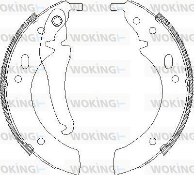 Woking Z4018.00 - Гальмівні колодки autozip.com.ua
