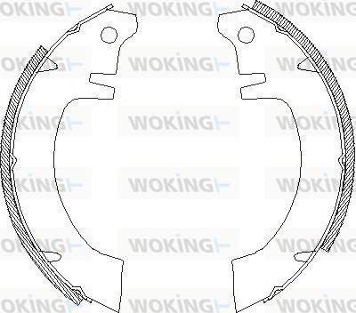 Woking Z4012.00 - Гальмівні колодки autozip.com.ua