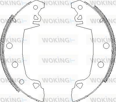 Woking Z4017.07 - Гальмівні колодки autozip.com.ua