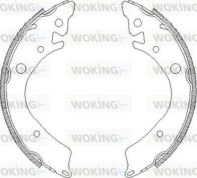 Woking Z4084.00 - Гальмівні колодки autozip.com.ua