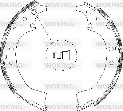 Woking Z4085.00 - Гальмівні колодки autozip.com.ua