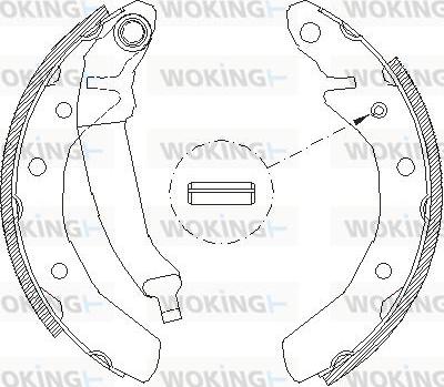 Woking Z4086.01 - Гальмівні колодки autozip.com.ua