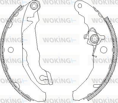 Woking Z4081.01 - Гальмівні колодки autozip.com.ua