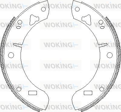 Woking Z4039.00 - Гальмівні колодки autozip.com.ua